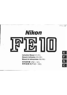 Nikon FE 10 manual. Camera Instructions.